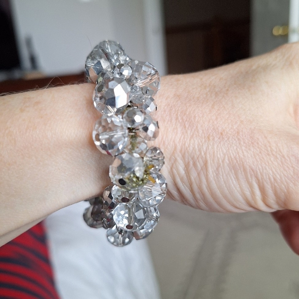 White House Black Market | Facet Crystal Bead Bracelet